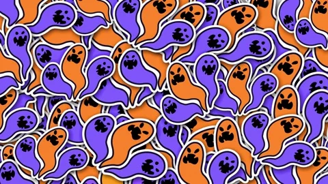 Halloween Ghosts Transition. Stock Footage 315575073