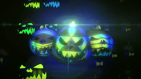 Halloween GID Loop 14 Stock Footage 60003840