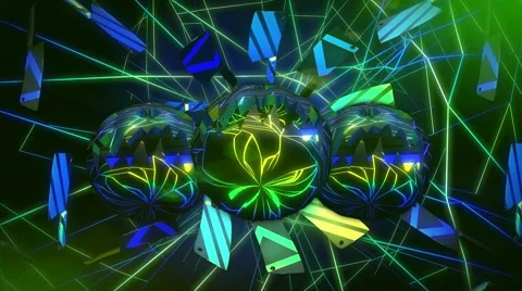 Halloween GID Loop 15 Stock Footage 60004040