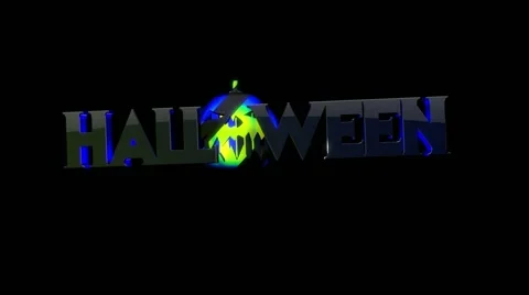 Halloween GID Loop 21 Stock Footage 60005420