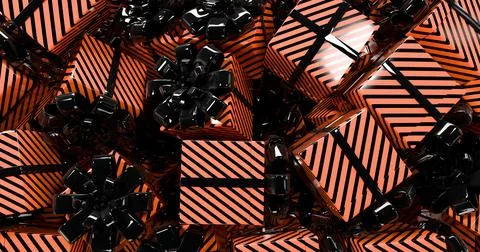  Halloween gift boxes background Stock Photos