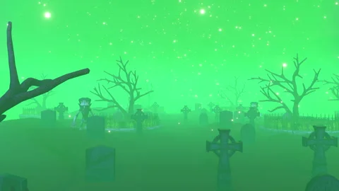Halloween Graveyard Vídeo Stock 317015310