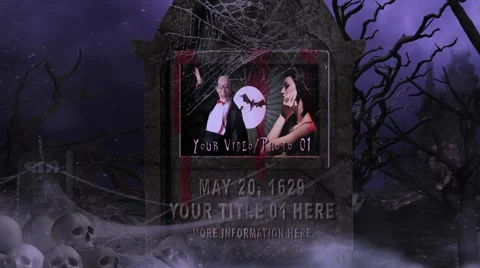 Halloween Graveyard Memories Stock After Effects