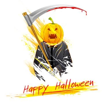 Halloween Grim Stock Illustration
