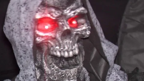 Halloween: Grim reaper/skeleton Stock Footage 81599637