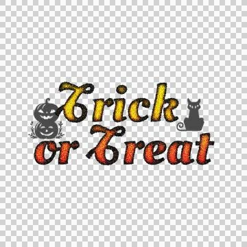 Halloween grunge gradient lettering typography style art vector Stock Illustration