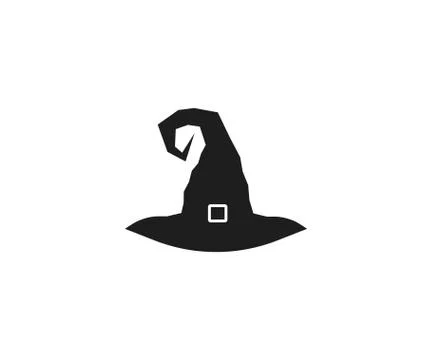 Halloween, hat icon. Vector illustration, flat design. Stock Illustration
