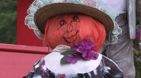 Halloween haunted scene Stock Footage