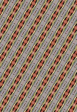 Halloween hell gate stroke-based surface pattern with open outline motif Stock Illustration