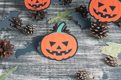 Halloween holiday background Stock Photos