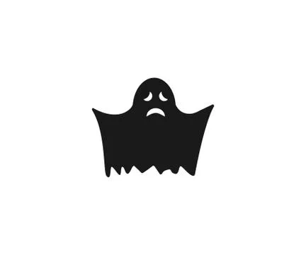 Halloween, horror, ghost icon. Vector illustration, flat design. Stock Illustration