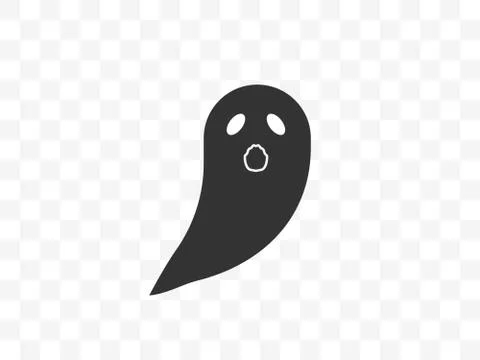 Halloween, horror, ghost icon. Vector illustration, flat design. Stock Illustration