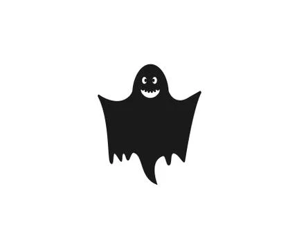 Halloween, horror, ghost icon. Vector illustration, flat design. Stock Illustration