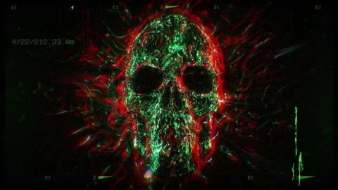 Halloween Horror Skull Stock Footage 263965963