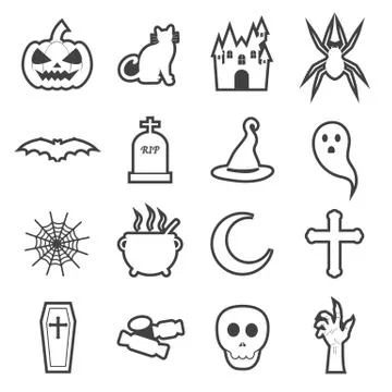 Halloween icon Stock Illustration