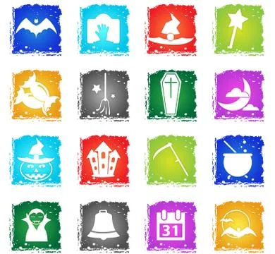Halloween icon set Stock Illustration
