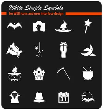 Halloween icon set Stock Illustration
