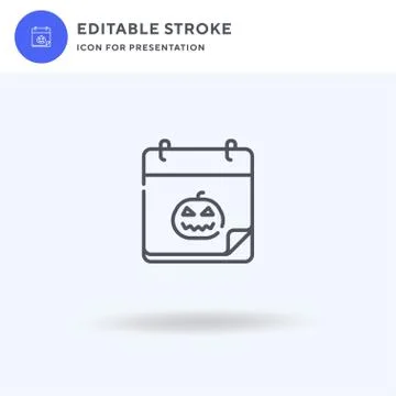 Halloween icon vector, filled flat sign, solid pictogram isolated on white, logo イラスト素材