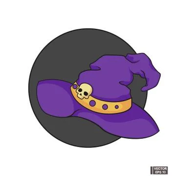 Halloween icon. Witch hat. Stockillustratie