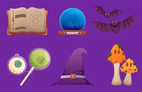 Halloween icons element vector set. Stock Illustration