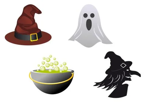 Halloween icons 스톡 일러스트
