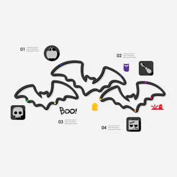 Halloween infographic Stock Illustration