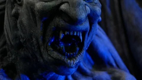 Halloween installation evil troll Stock Footage 98220673