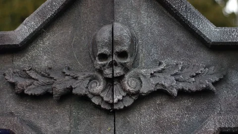 Halloween installation skeleton Stock Footage 98220888