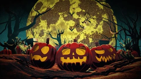Halloween Intro Stock Footage 314674275