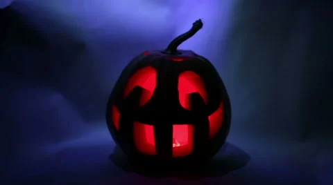Halloween Jack Lantern Video stock 55426507