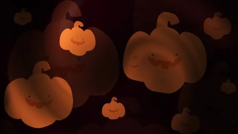 Halloween Jack O Lantern Background Loop Stock Footage 309505639
