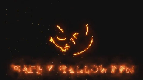 Halloween Jack o' lantern Video stock 114766287