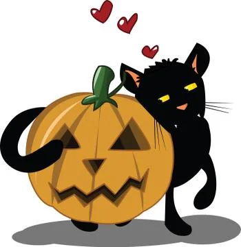 Halloween kitten Stock Illustration