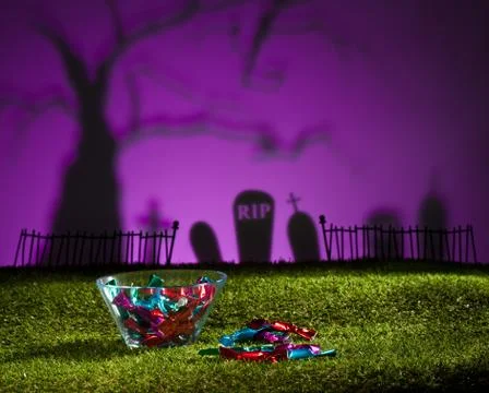 Halloween landscape Stock Photos