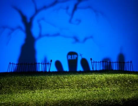 Halloween landscape Stock Photos