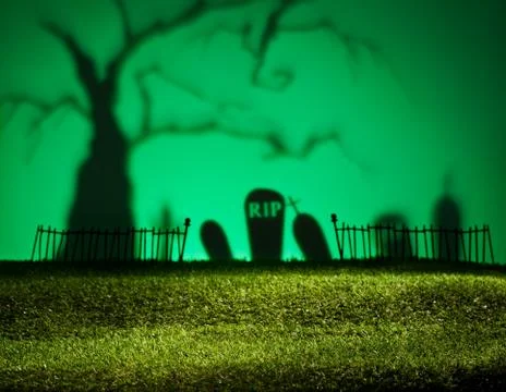 Halloween landscape Stock Photos