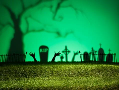Halloween landscape 스톡 사진