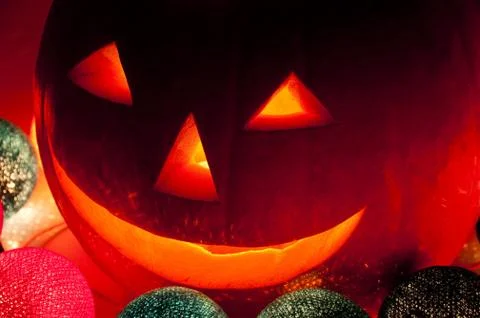 Halloween lantern Stock Photos