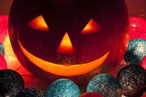 Halloween lantern Stockfoto's