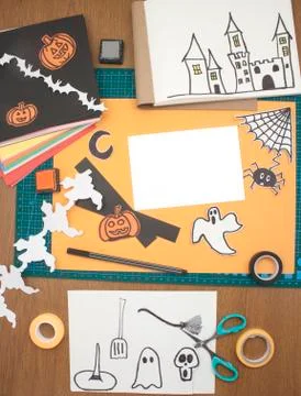 Halloween layout Stock Photos
