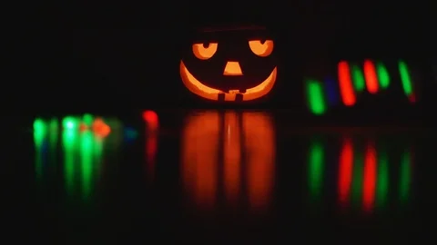 Halloween led light hand Stock Footage 97502899