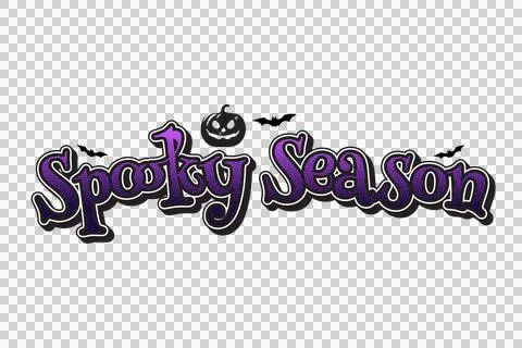 Halloween lettering typography creative concept eps 10 Stock Illustration