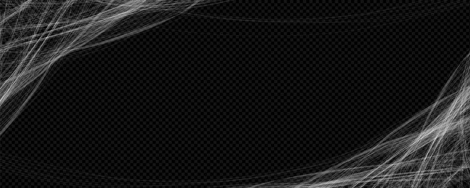 Halloween line cobweb effect vector horror frame 스톡 일러스트