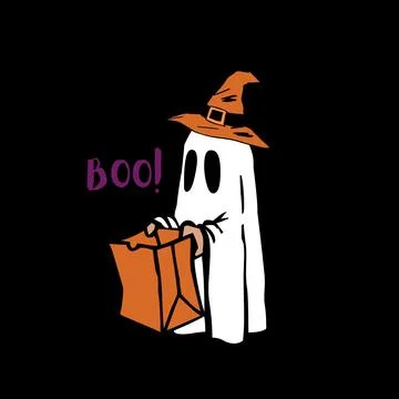Halloween Little Ghost Stock Illustration