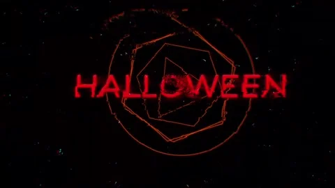Halloween Logo 스톡 After Effects