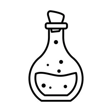 Halloween magic potion icon Ilustração Stock