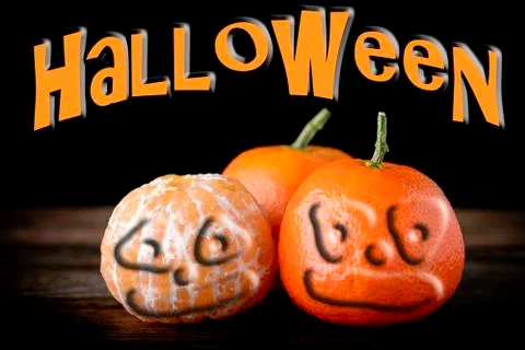 Halloween mandarin Fotos Stock