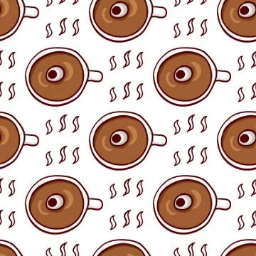 Halloween meal seamless pattern Stock Illustration