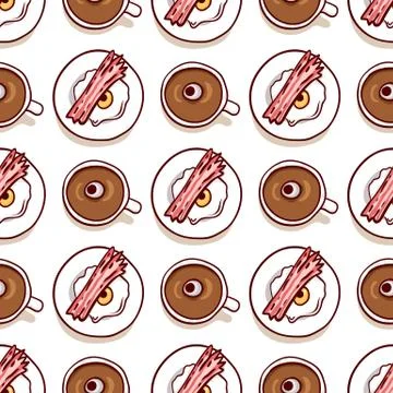 Halloween meal seamless pattern Stock Illustration