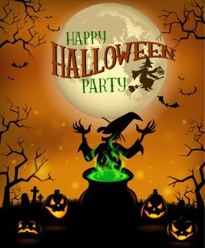 Halloween Menu Template Stock Illustration